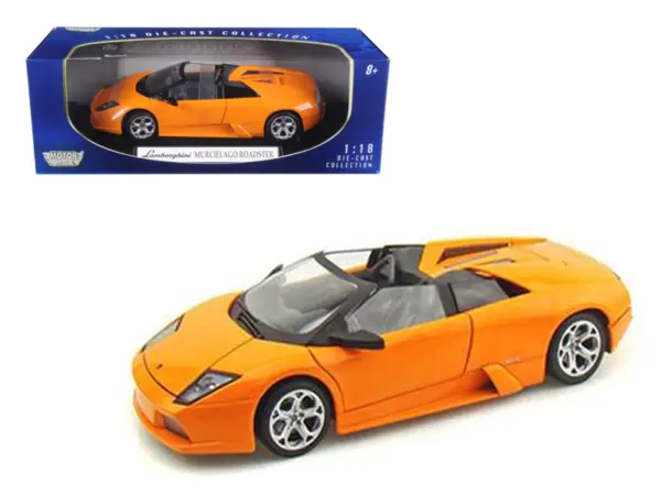 Lamborghini Murcielago Roadster Orange 1/18 Diecast Model Car by Motormax #1