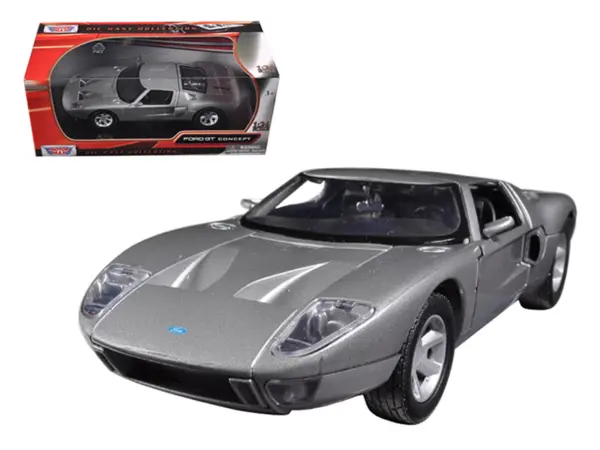 Ford GT Silver 1/24 Diecast Car Model by Motormax #1