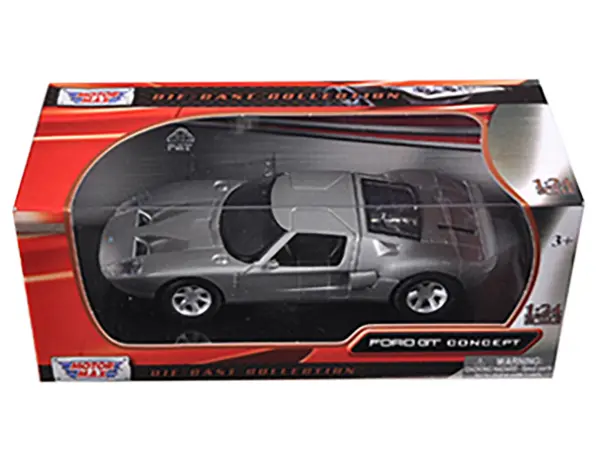 Ford GT Silver 1/24 Diecast Car Model by Motormax #3