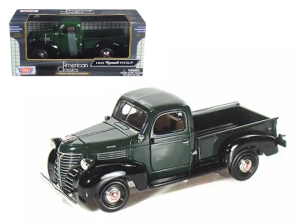 1941 Plymouth Pickup Green 1/24 Diecast Model Car by Motormax #1