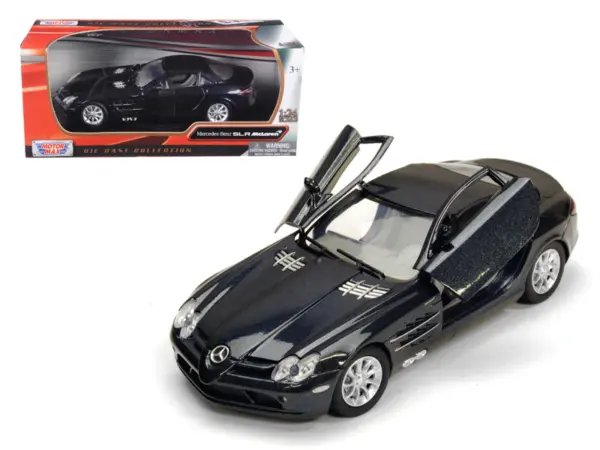 Mercedes Mclaren SLR Metallic Black 1/24 Diecast Model Car by Motormax #1