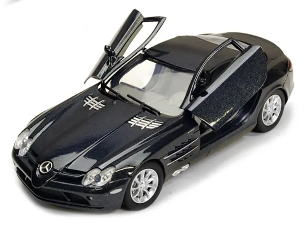 Mercedes Mclaren SLR Metallic Black 1/24 Diecast Model Car by Motormax #2