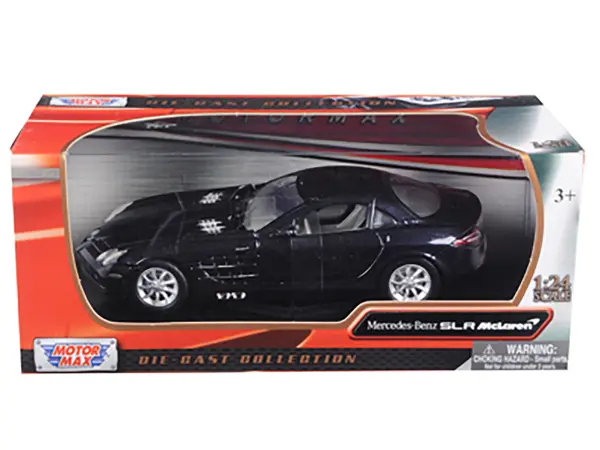 Mercedes Mclaren SLR Metallic Black 1/24 Diecast Model Car by Motormax #3