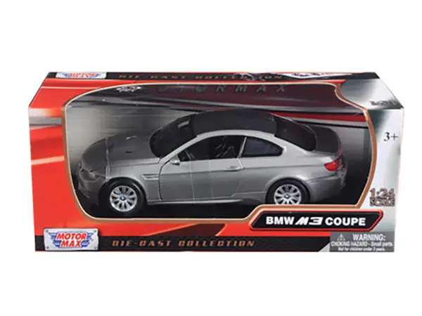 BMW M3 Coupe Gray Metallic 1/24 Diecast Model Car by Motormax #3