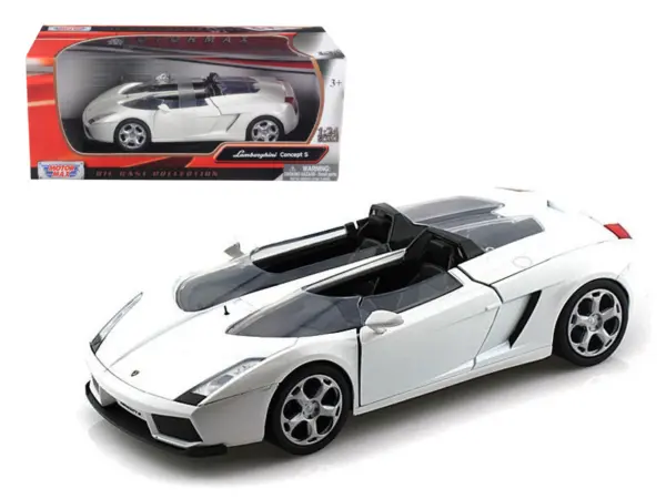 Lamborghini Concept S White 1/24 Diecast Car Model by Motormax #1