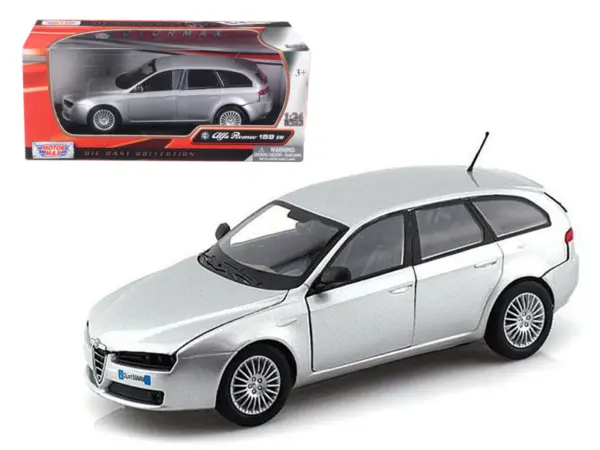 Alfa Romeo 159 SW Silver 1/24 Diecast Car Model by Motormax #1