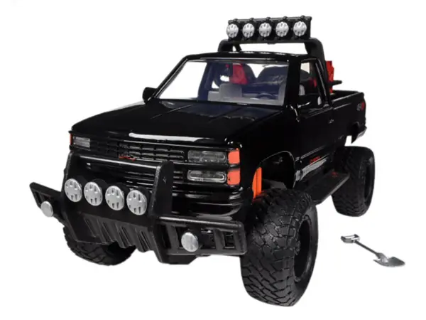 1992 Chevrolet 454 SS Pickup Truck Off Road Black 1/24 Diecast Model by Motormax #2