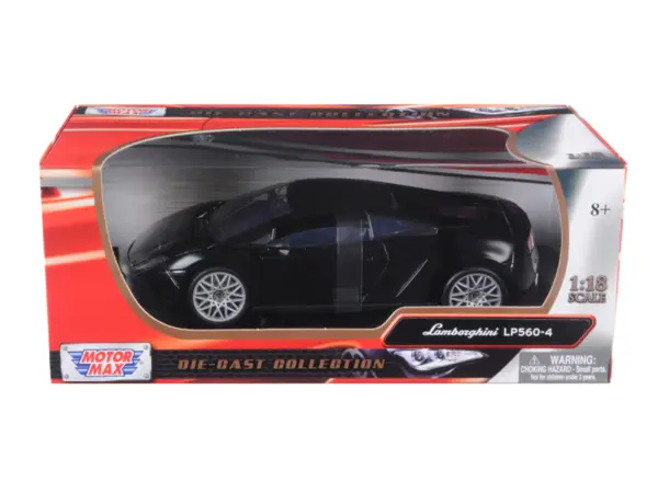 Lamborghini LP 560-4 Black 1/18 Diecast Car Model by Motormax #1