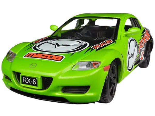 Mazda RX-8 #5 Green "GT Racing" Series 1/24 Diecast Model Car by Motormax #2
