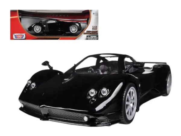 Pagani Zonda F Black 1/18 Diecast Car Model by Motormax #1