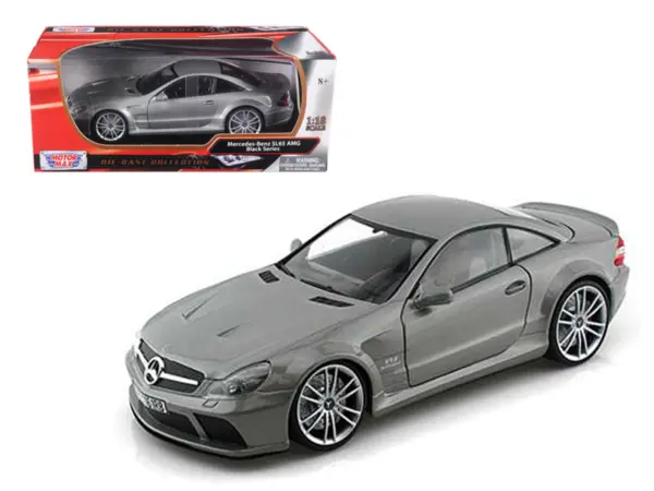 Mercedes SL65 AMG Black Series (R230) Grey 1/18 Diecast Model Car by Motormax #1