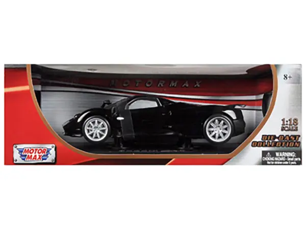 Pagani Zonda F Black 1/18 Diecast Car Model by Motormax #3