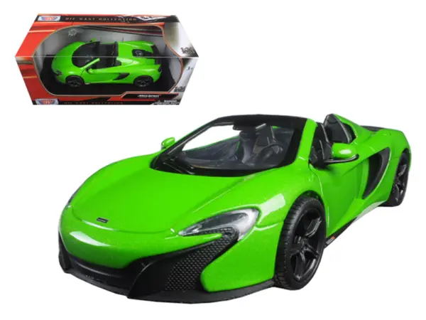 McLaren 650S Spider Green 1/24 Diecast Model Car by Motormax #1