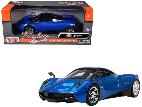 Pagani Huayra Blue 1/24 Diecast Model Car by Motormax #1