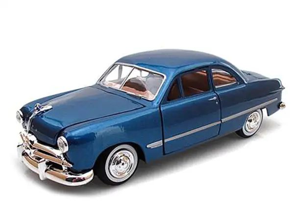 1949 Ford Coupe Blue 1/24 Diecast Model Car by Motormax #2