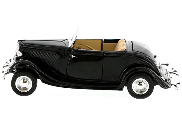 1934 Ford Coupe Convertible Black 1/24 Diecast Model Car by Motormax #3