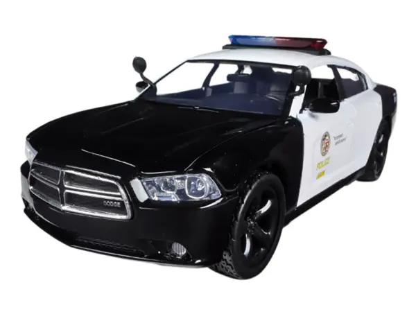 2011 Dodge Charger Pursuit LAPD Los Angeles Police Department Car 1/24 Diecast Car Model by Motormax #2