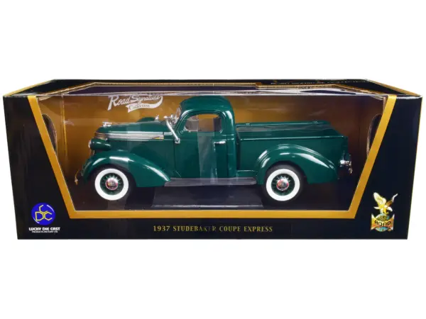 1937 Studebaker Express Pickup Truck Green 1/18 Diecast Model Car by Road Signature #1
