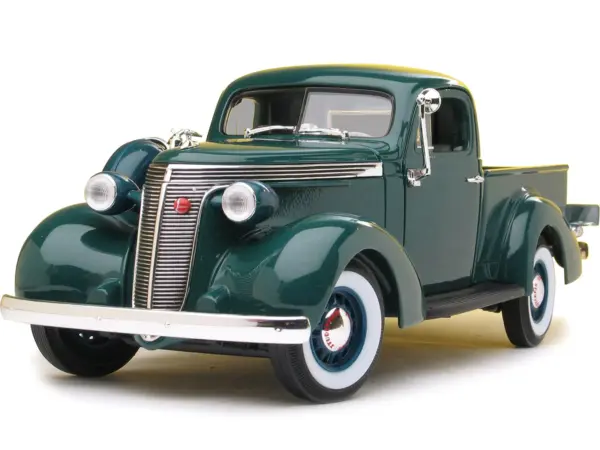 1937 Studebaker Express Pickup Truck Green 1/18 Diecast Model Car by Road Signature #2