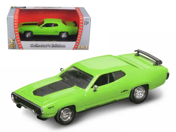 1971 Plymouth GTX 440 6 Pack Green 1/43 Diecast Model Car by Road Signature #1