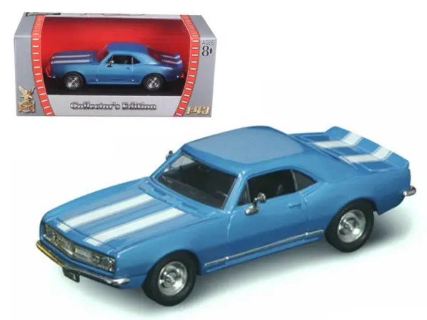 1967 Chevrolet Camaro Z-28 Blue 1/43 Diecast Model Car by Road Signature #1