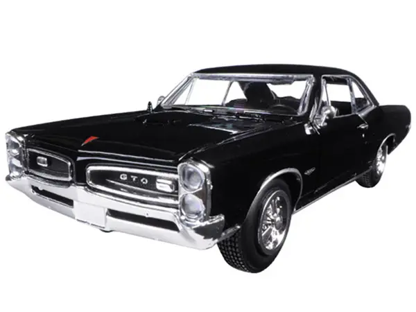 1966 Pontiac GTO Black "Muscle Car Collection" 1/25 Diecast Model Car by New Ray #2