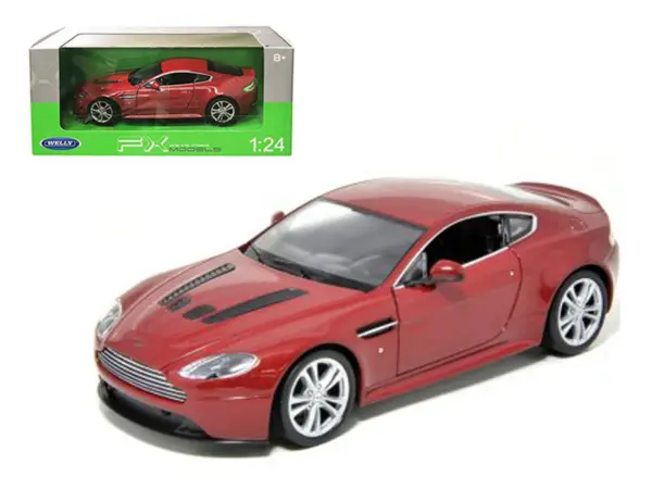 2010 Aston Martin V12 Vantage Red 1/24 Diecast Model Car by Welly #1
