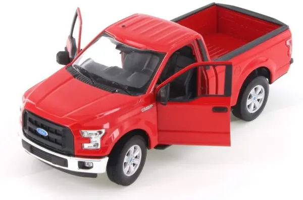 2015 Ford F-150 Regular Cab Pickup Truck Red 1/24-1/27 Diecast Model Car by Welly #2