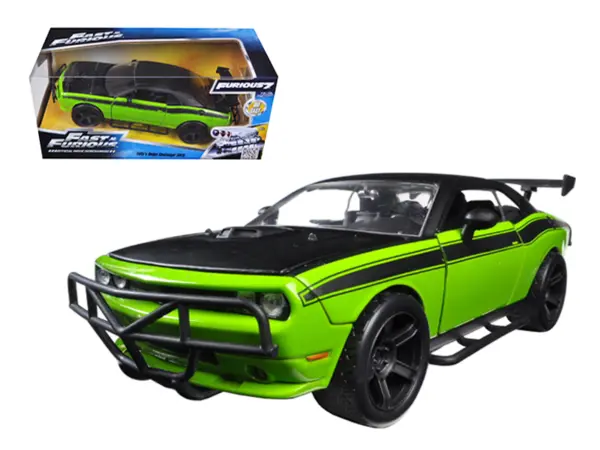 Letty's Dodge Challenger SRT8 Off Road Green and Black "Fast & Furious" Movie 1/24 Diecast Model Car by Jada #1