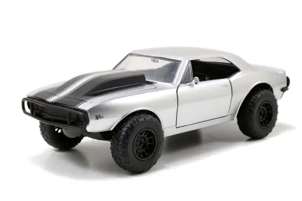 Roman's Chevrolet Camaro Z/28 Silver "Fast & Furious 7" Movie 1/24 Diecast Model Car by Jada #2