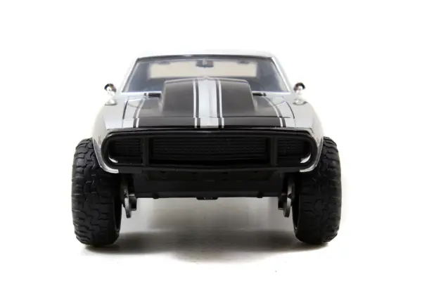 Roman's Chevrolet Camaro Z/28 Silver "Fast & Furious 7" Movie 1/24 Diecast Model Car by Jada #5