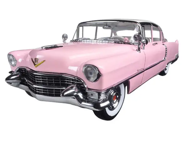 1955 Pink Cadillac Fleetwood Series 60 Special "Elvis Presley" 1/18 Diecast Model Car by Greenlight #2