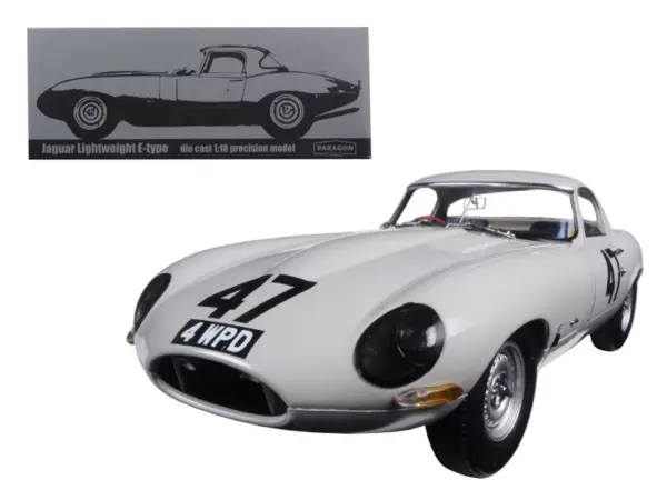 1963 Jaguar Lightweight E-Type #47 "Coombs 4 WPD" 1/18 Diecast Model Car by Paragon #1