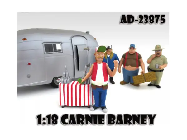 Carnie Barney "Trailer Park" Figure For 1:18 Diecast Model Cars by American Diorama #1