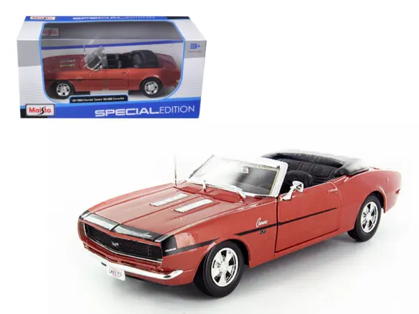 1968 Chevrolet Camaro SS 396 Convertible Bronze 1/24 Diecast Model Car by Maisto #1
