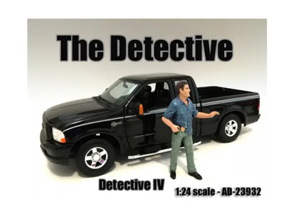 "The Detective #4" Figure For 1:24 Scale Models by American Diorama #1