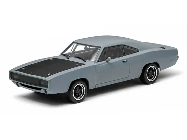 Dom's 1970 Dodge Charger R/T Primered Grey "Fast and Furious" Movie (2009) 1/43 Diecast Car Model by Greenlight #2