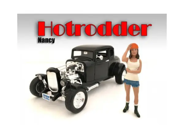 "Hotrodders" Nancy Figure For 1:18 Scale Models by American Diorama #1