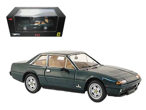 Ferrari 412 Green Limited Edition Elite 1/43 Diecast Model Car by Hot Wheels #1