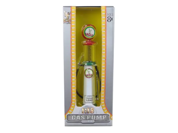 Eagle Gasoline Vintage Gas Pump Cylinder 1/18 Diecast Replica by Road Signature #1
