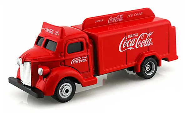 1947 Coca Cola Delivery Bottle Truck Red 1/87 Diecast Model by Motorcity Classics #2