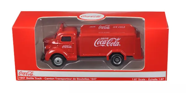 1947 Coca Cola Delivery Bottle Truck Red 1/87 Diecast Model by Motorcity Classics #3