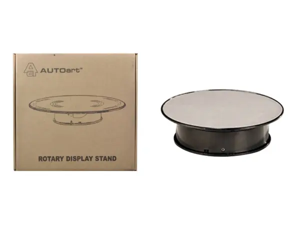 Rotary Display Turn Table 8 Inches with Silver Top 1/43, 1/64, 1/32, 1/24 by Autoart #1