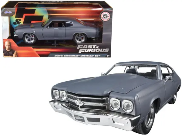 Dom's Chevrolet Chevelle SS Matt Gray "Fast & Furious" Movie 1/24 Diecast Model Car by Jada #1