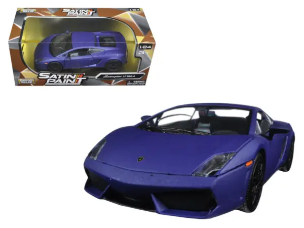 Lamborghini Gallardo LP 560-4 Matt Purple 1/24 Diecast Model Car by Motormax #1
