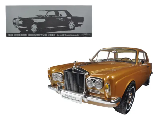 1968 Rolls Royce Silver Shadow Bronze 1/18 Diecast Model Car by Paragon #1