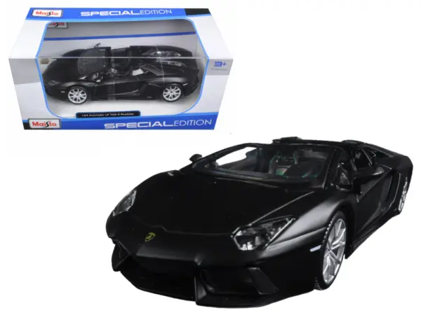 Lamborghini Aventador LP 700-4 Roadster Matt Black 1/24 Diecast Model Car  by Maisto #1
