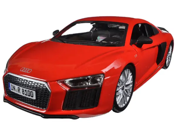 Audi R8 V10 Plus Red Special Edition 1/24 Diecast Model Car by Maisto #2