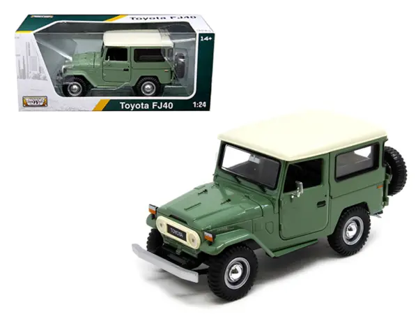 Toyota FJ40 Medium Green 1/24 Diecast Model Car by Motormax #1