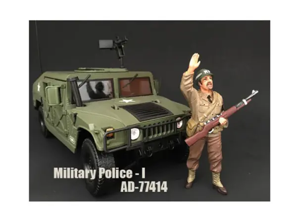 WWII Military Police Figure I For 1:18 Scale Models by American Diorama #1